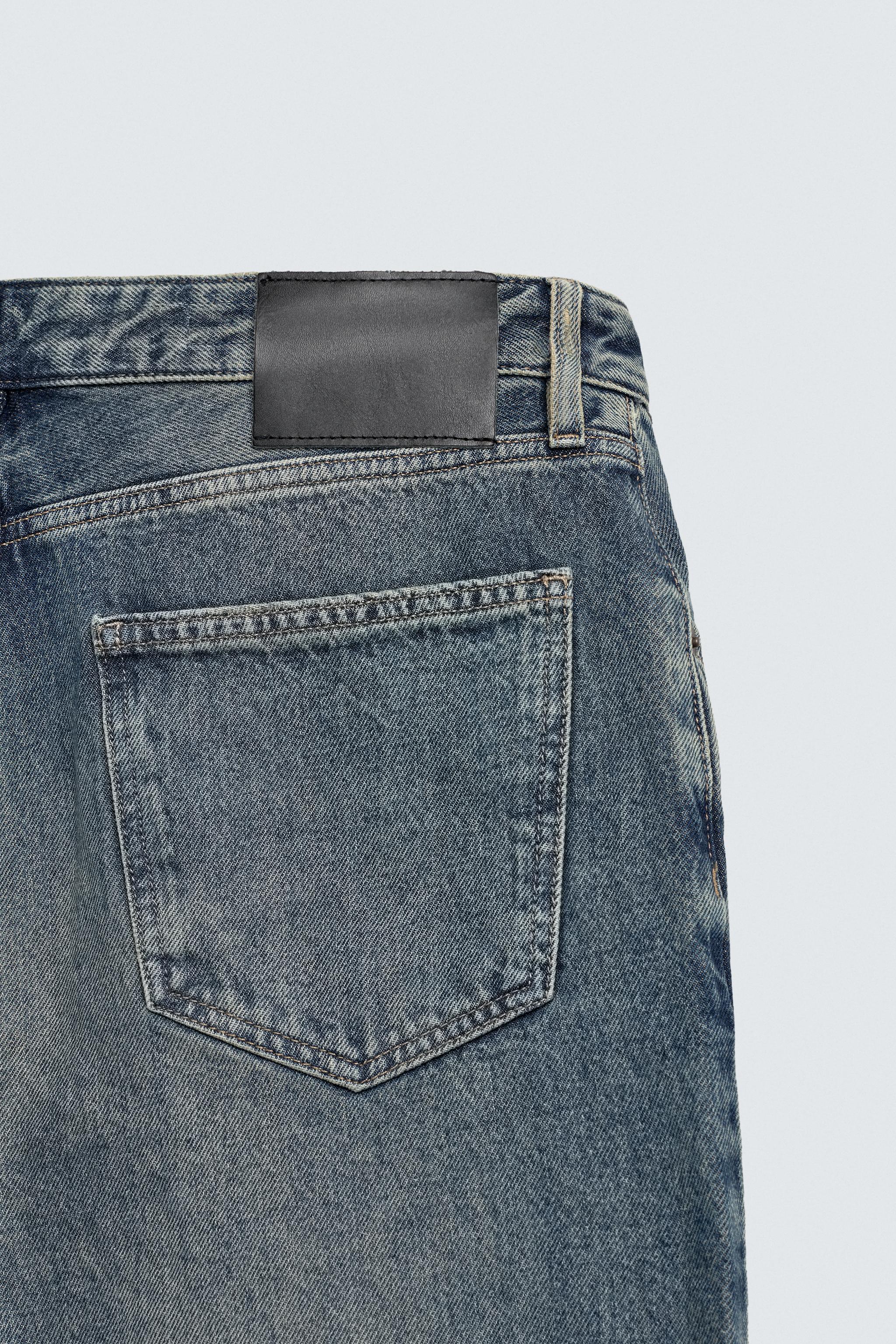 JEAN FLARE FIT DÉLAVÉ TACHES